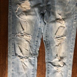 AE Distressed Flex Jeans